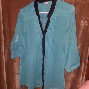 Turquoise Blouse